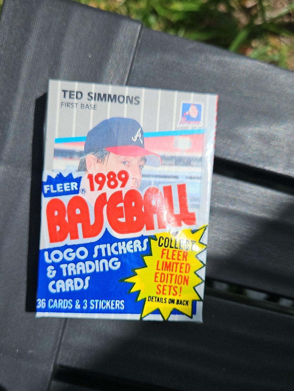 1989 Fleer Baseball Sealed Cello Pack 36 Cards Ted Simmons Dion James HOF